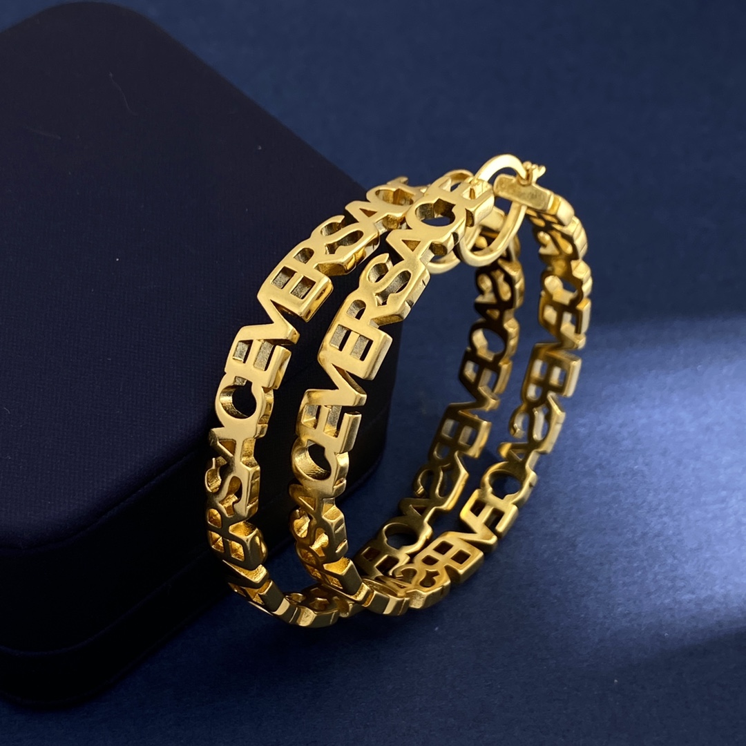VSE062 Versace hoop earrings - ccjewelryacc