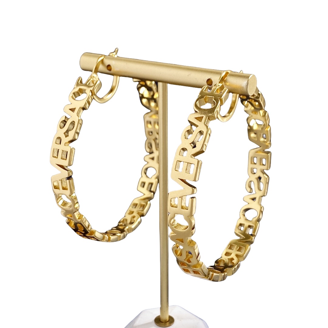 VSE062 Versace hoop earrings - ccjewelryacc