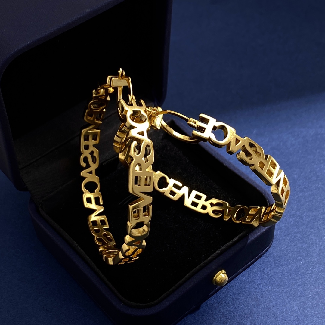 VSE062 Versace hoop earrings - ccjewelryacc