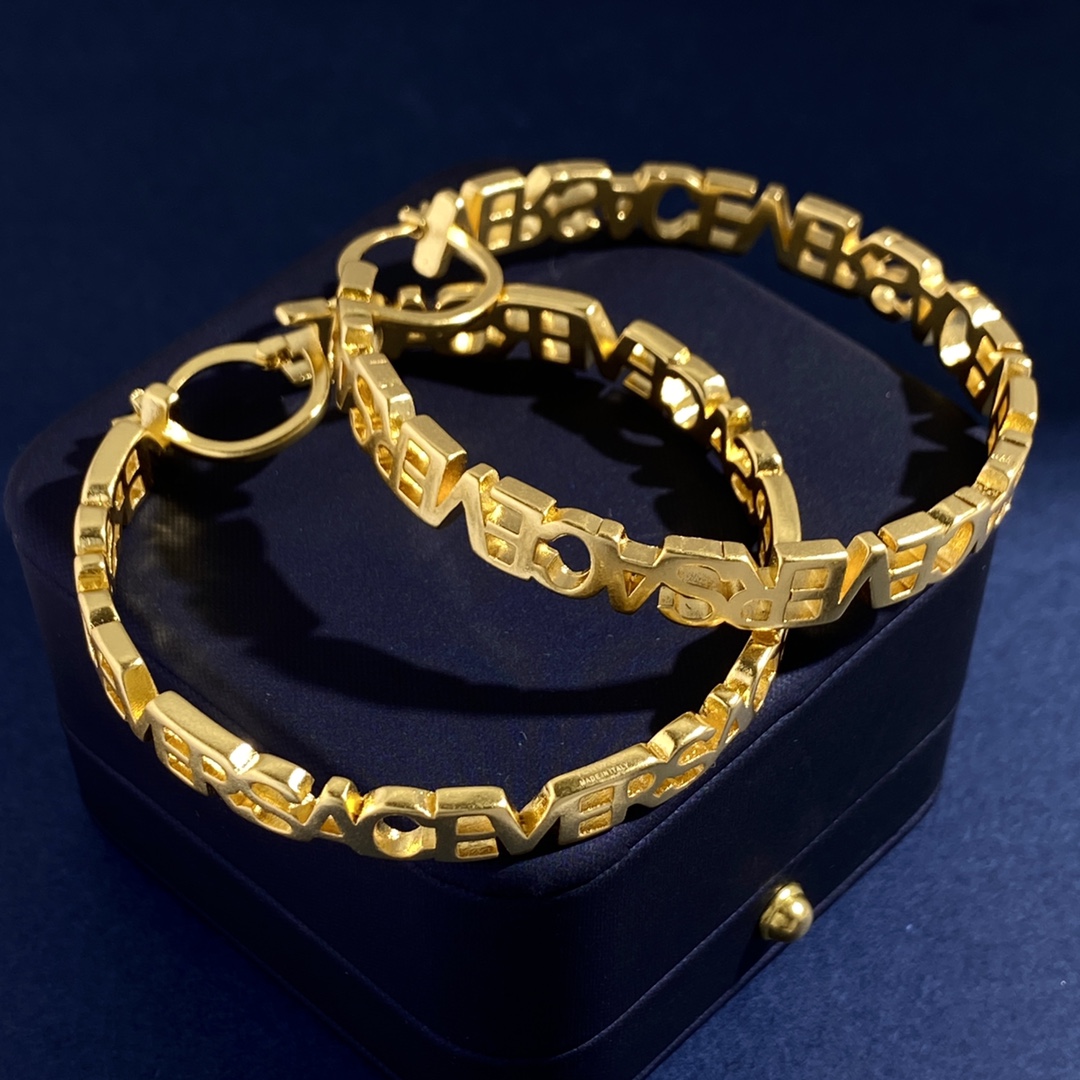 VSE062 Versace hoop earrings - ccjewelryacc