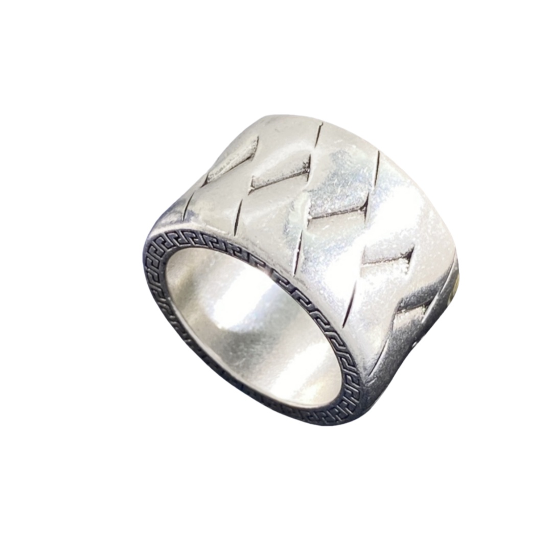 VSR024 Versace mens ring silver - ccjewelryacc