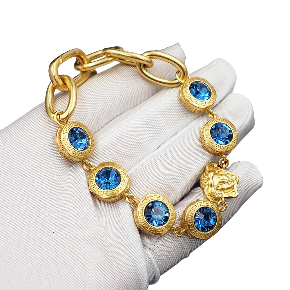 VSS024 Versace gold diamond bracelet - ccjewelryacc