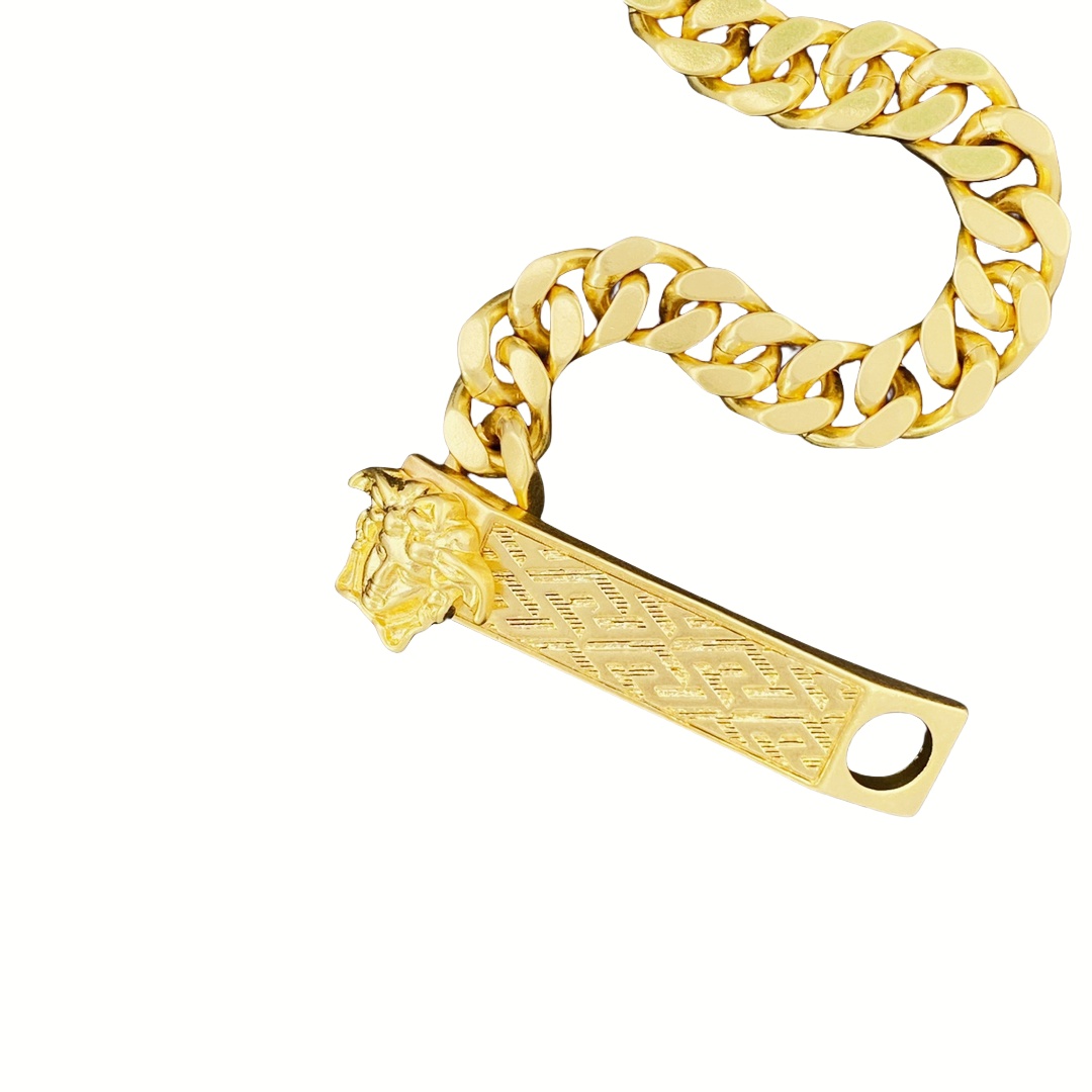 VSS023 Versace gold bracelet for men - ccjewelryacc