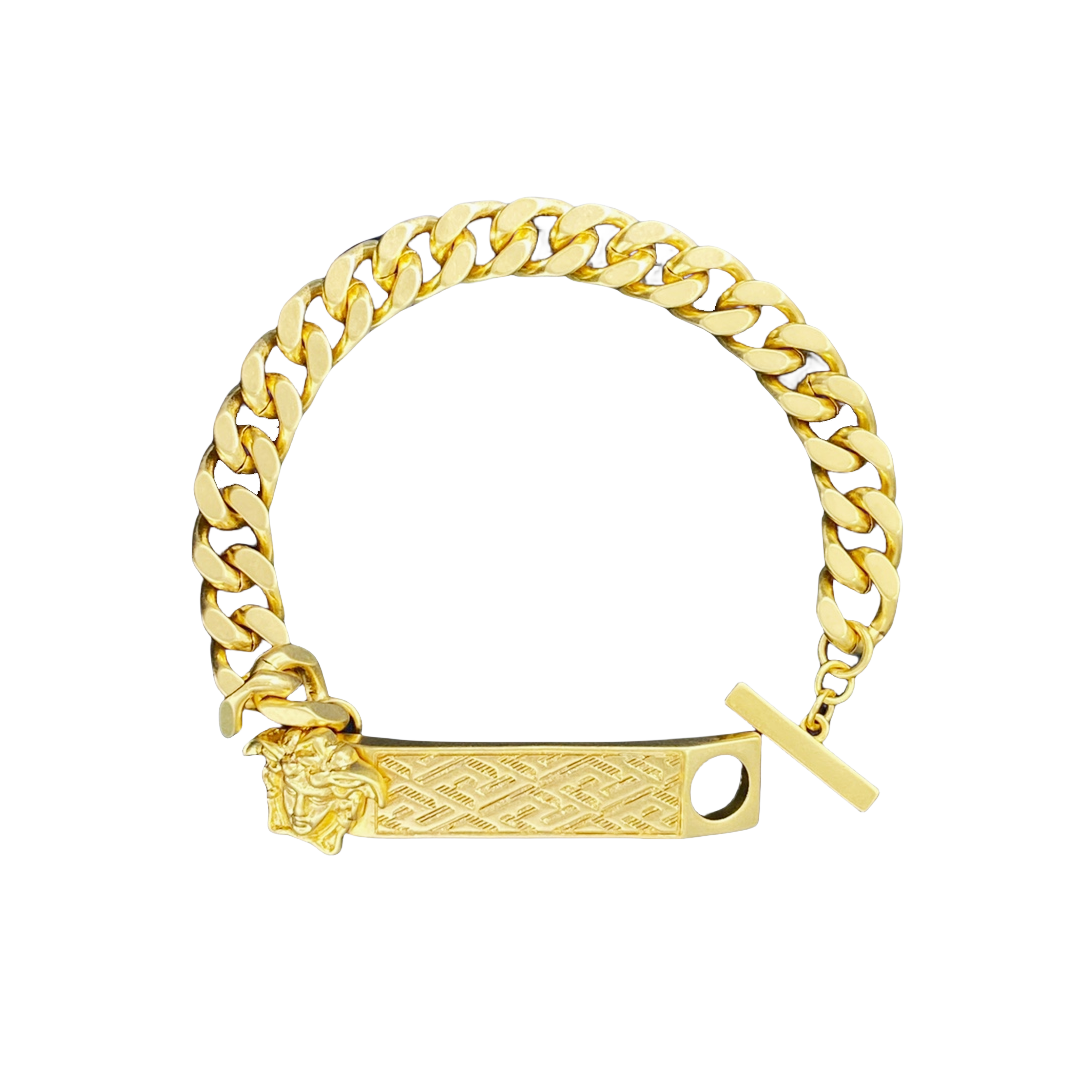 VSS023 Versace gold bracelet for men - ccjewelryacc