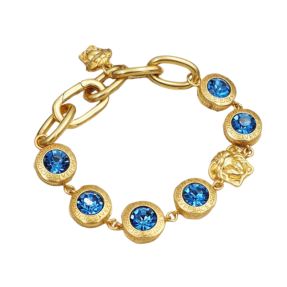 VSS024 Versace gold diamond bracelet - ccjewelryacc