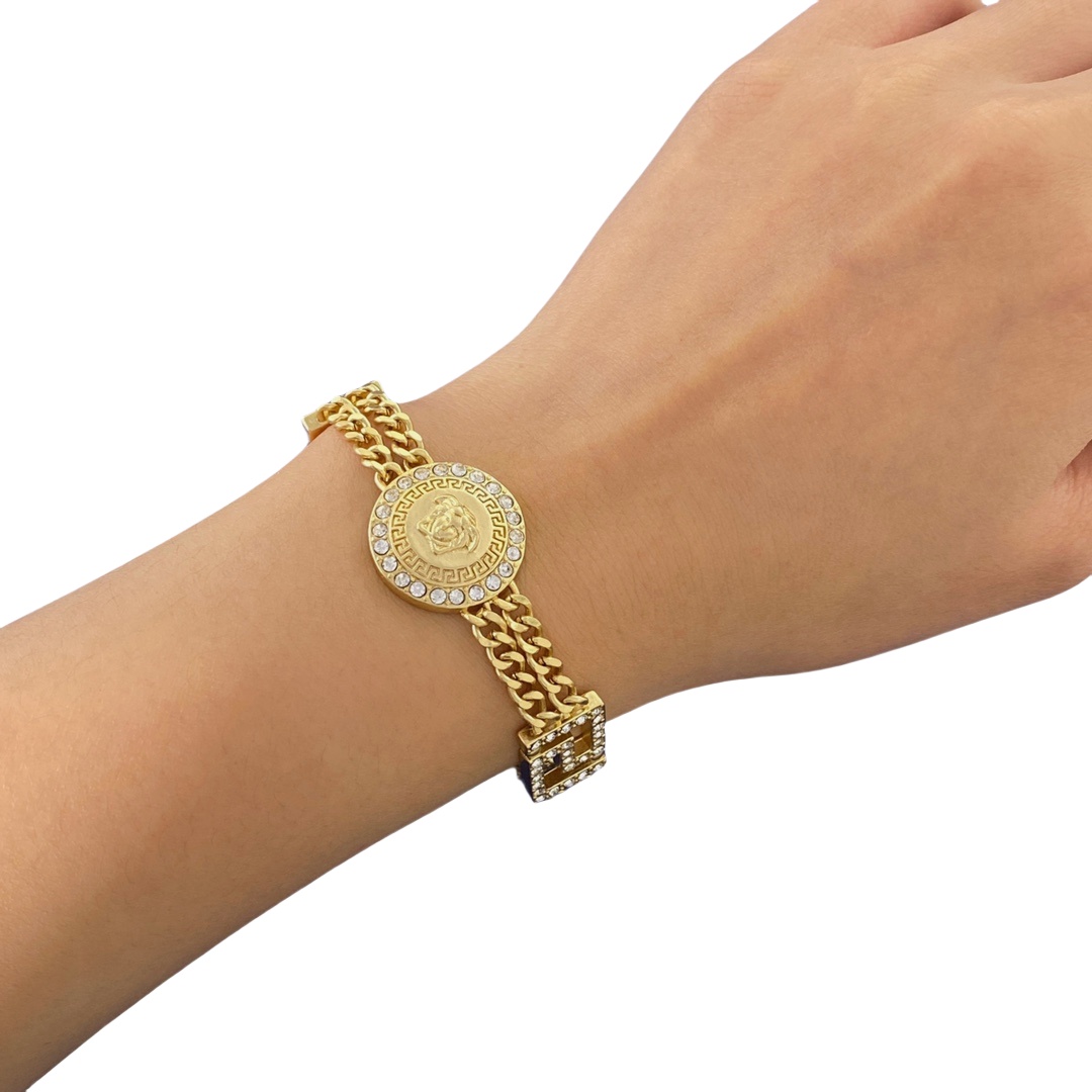 VSS021 Versace medusa Grecamania bracelet - ccjewelryacc
