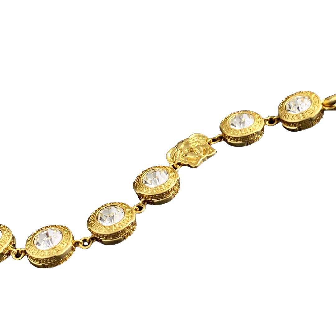 VSS024 Versace gold diamond bracelet - ccjewelryacc