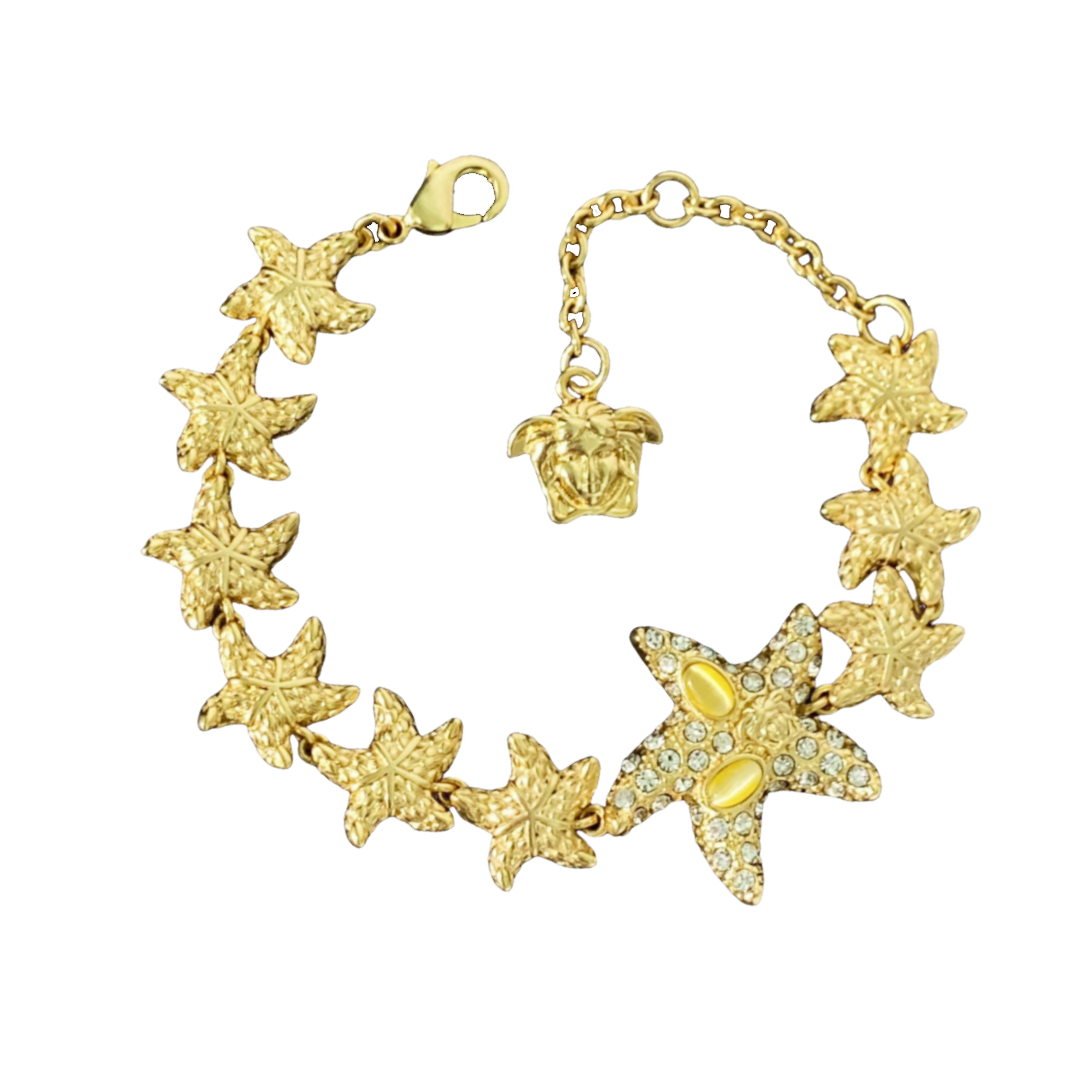 VSS011 Ancient Greek style Medusa incarnate starfish bracelet - ccfashionjewelry