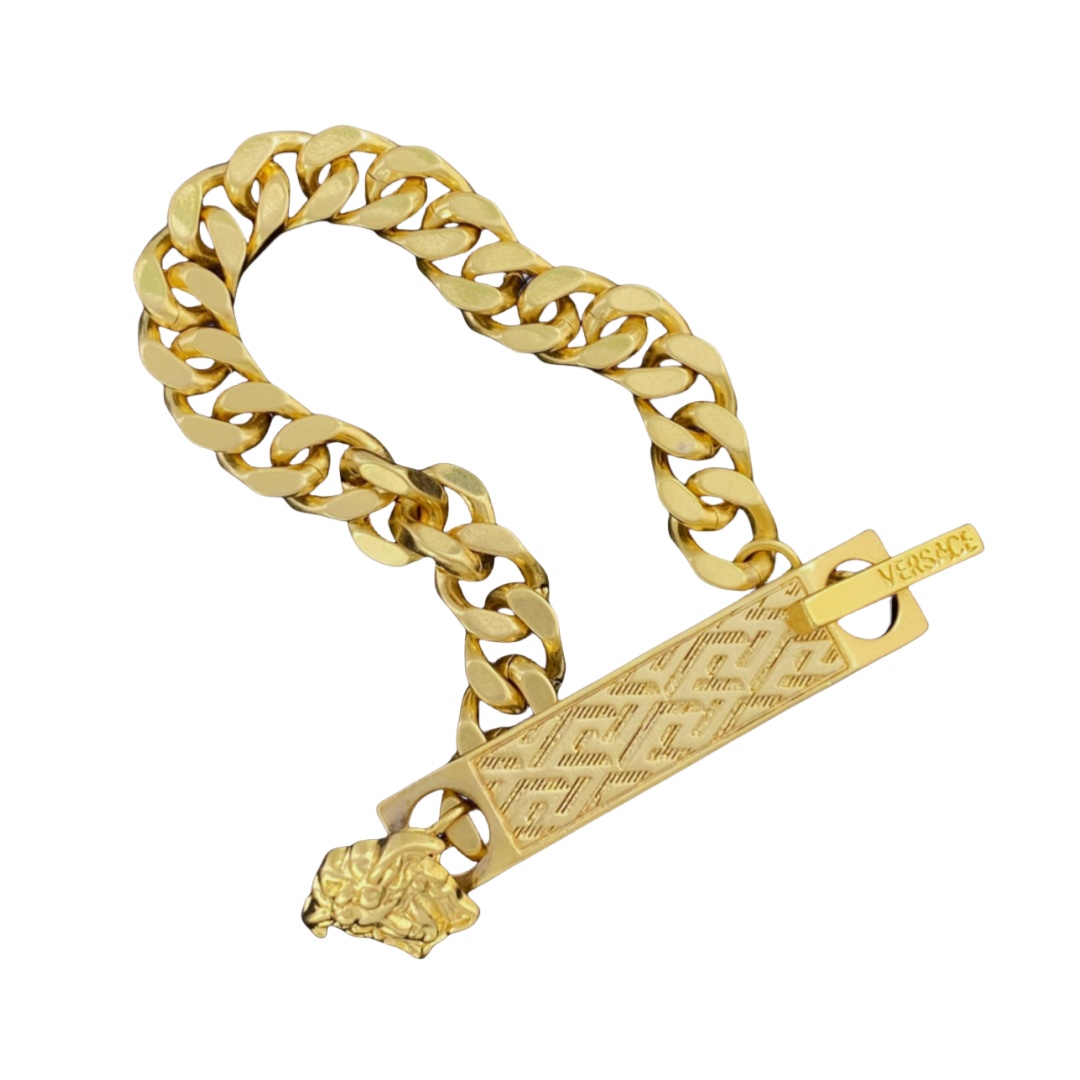 VSS023 Versace gold bracelet for men - ccjewelryacc