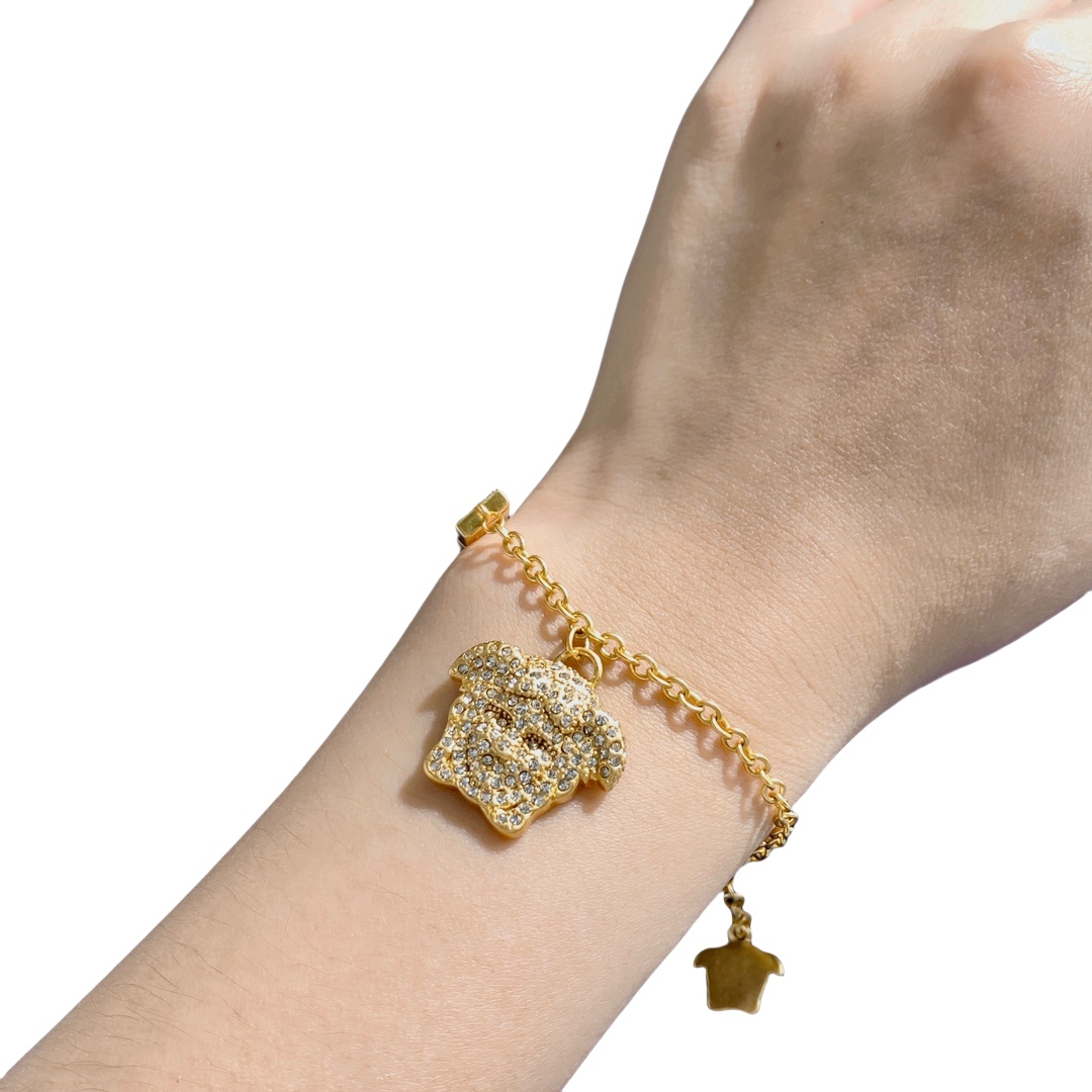 VSS006 Versace medusa charm bracelet - ccjewelryacc