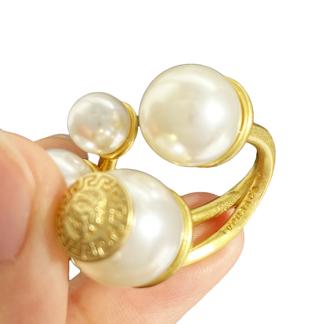 VSR022 Versace pearl ring - ccjewelryacc