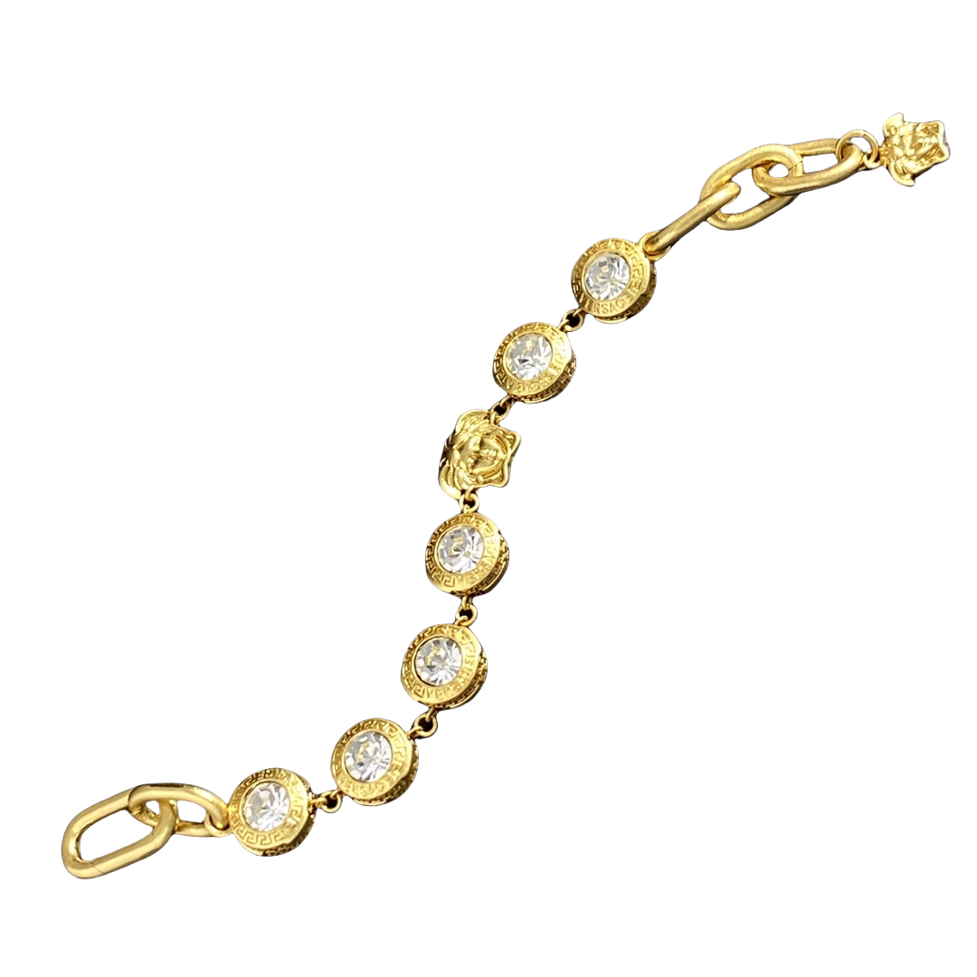 VSS024 Versace gold diamond bracelet - ccjewelryacc