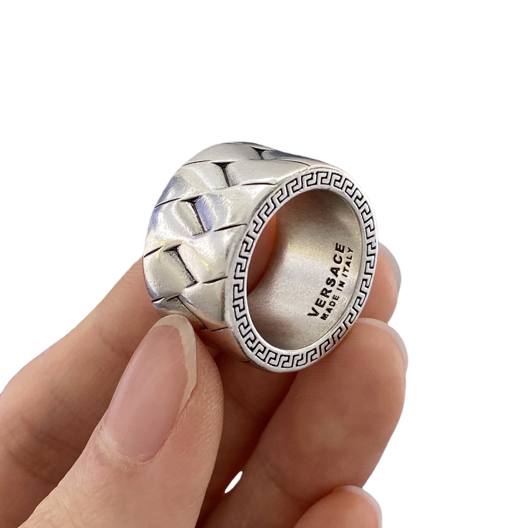 VSR024 Versace mens ring silver - ccjewelryacc