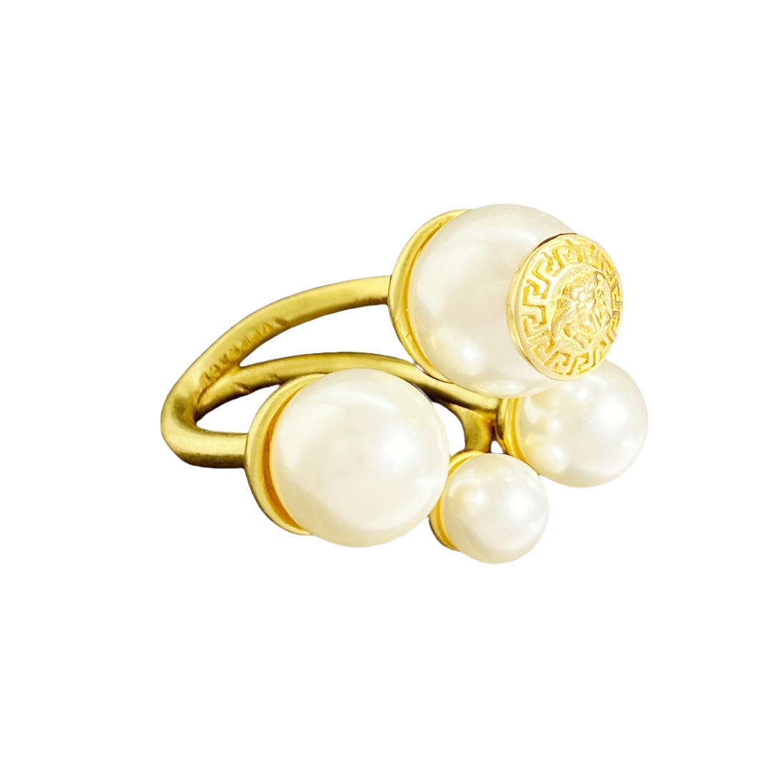 VSR022 Versace pearl ring - ccjewelryacc