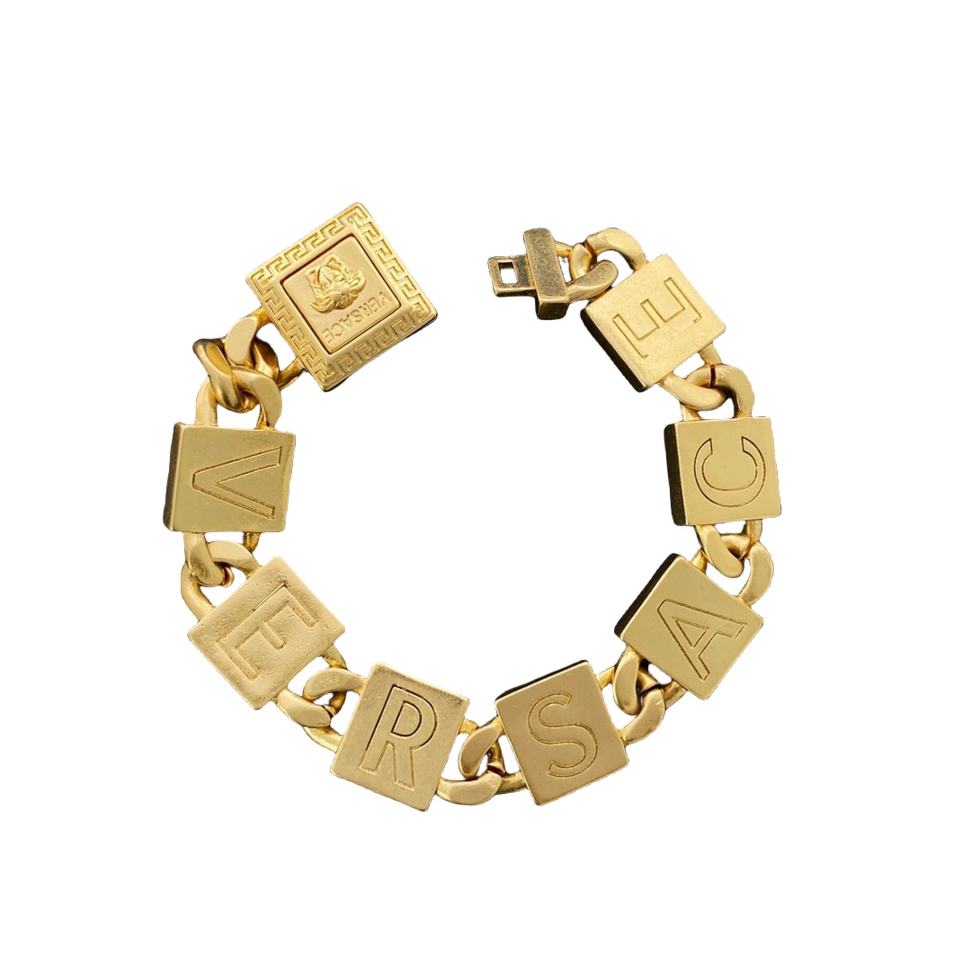 VSS025 Versace gold bracelet men's - ccjewelryacc