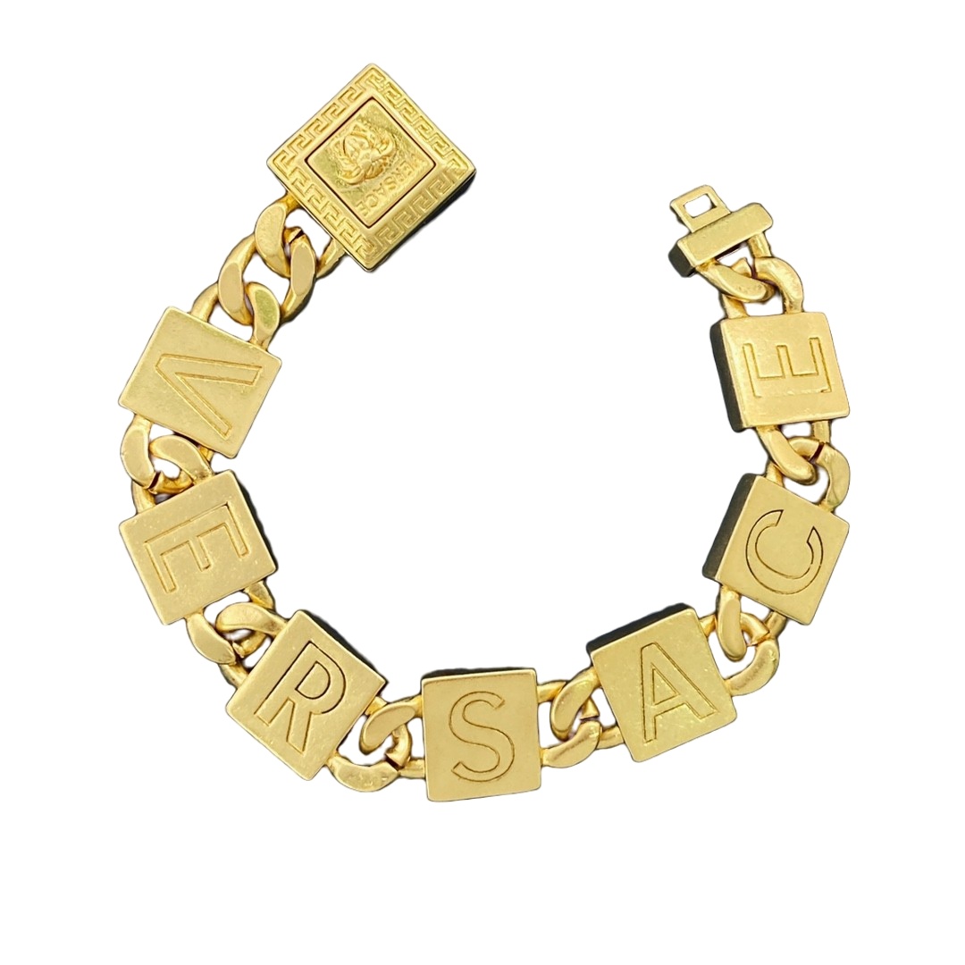 VSS025 Versace gold bracelet men's - ccjewelryacc