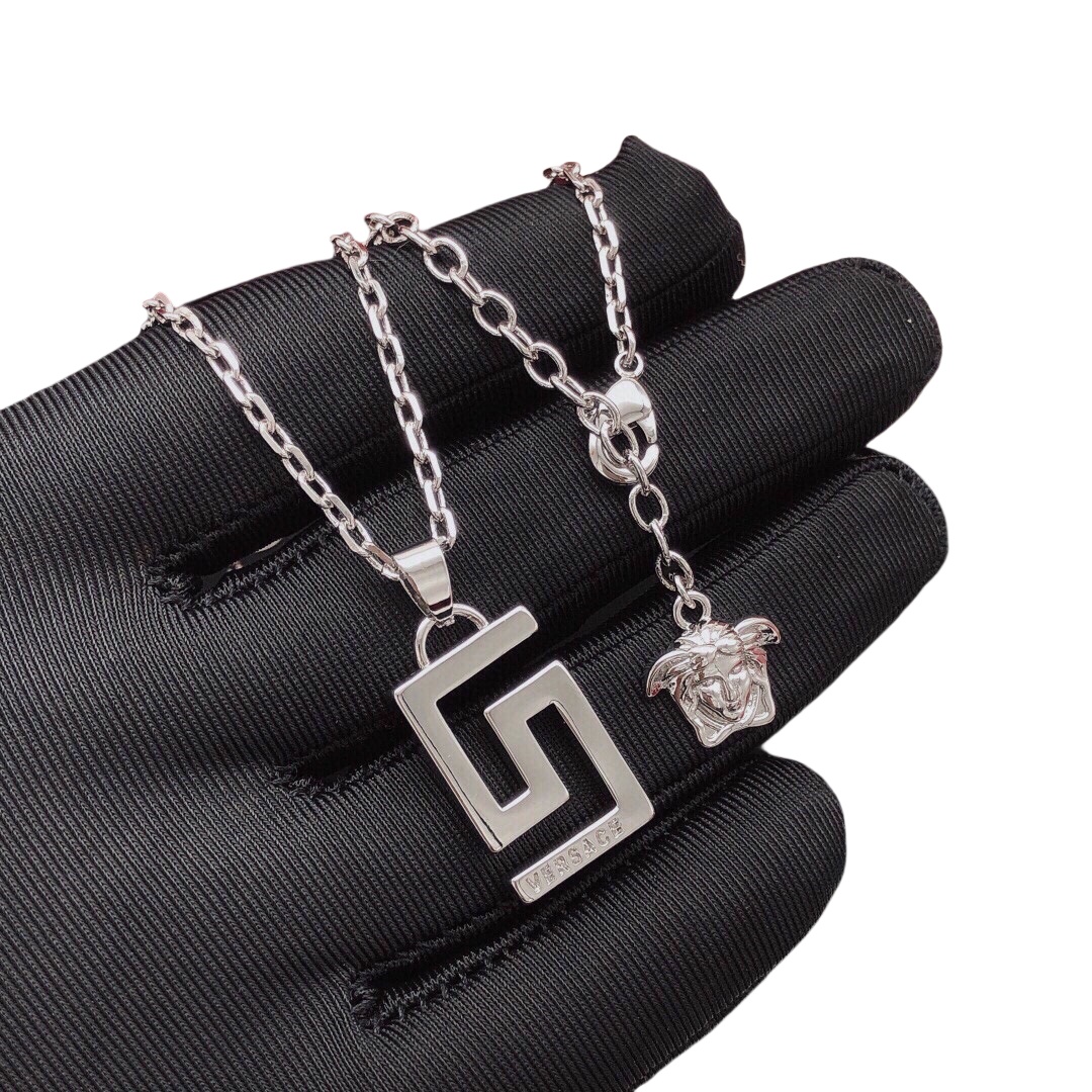 VSN004 Versace Grecaman pendant necklace - ccjewelryacc