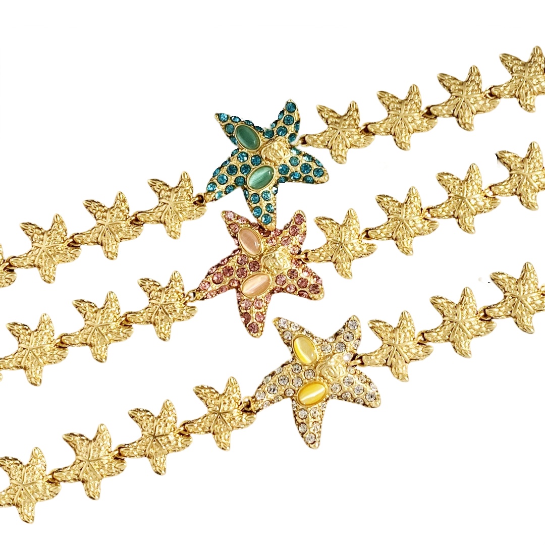 VSN054 Ancient Greek style Medusa incarnate starfish  bracelet necklace set - ccjewelryacc