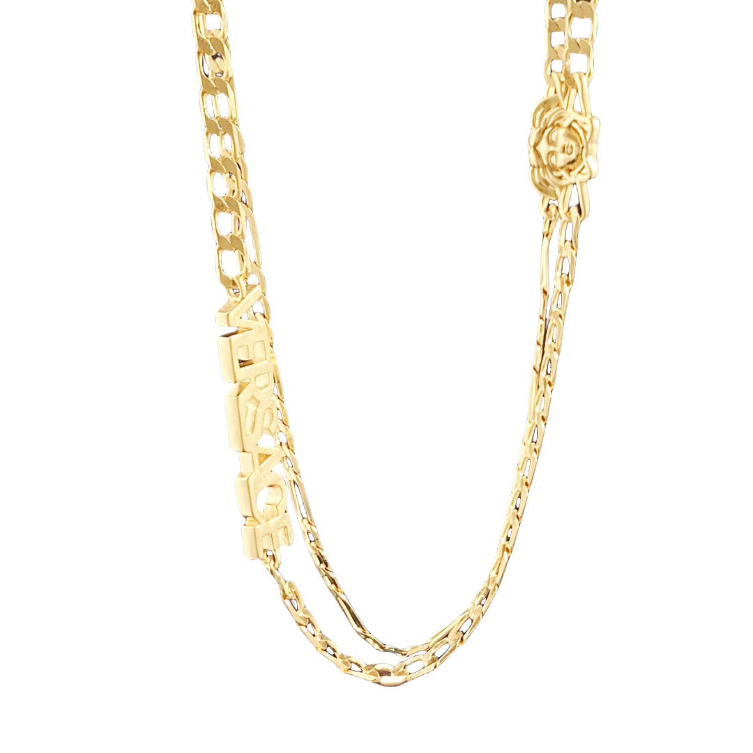 VSN023 Versace logo necklace - ccjewelryacc