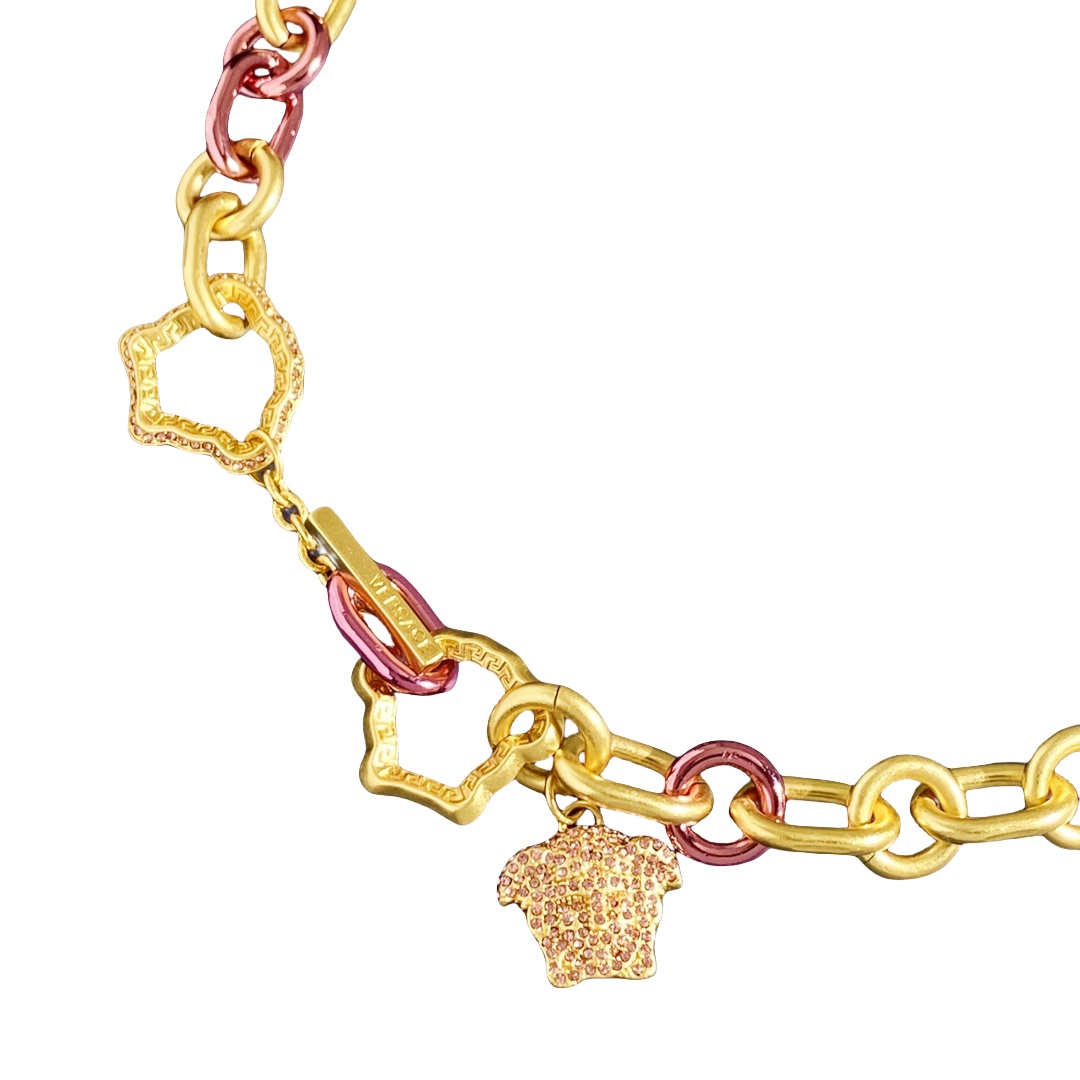 VSN007 Versace chunky choker necklace and bracelet for women - ccjewelryacc