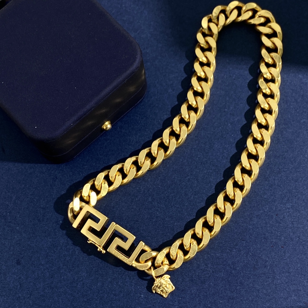 VSN034 Versace Grecamani choker necklace and bracelet - ccjewelryacc