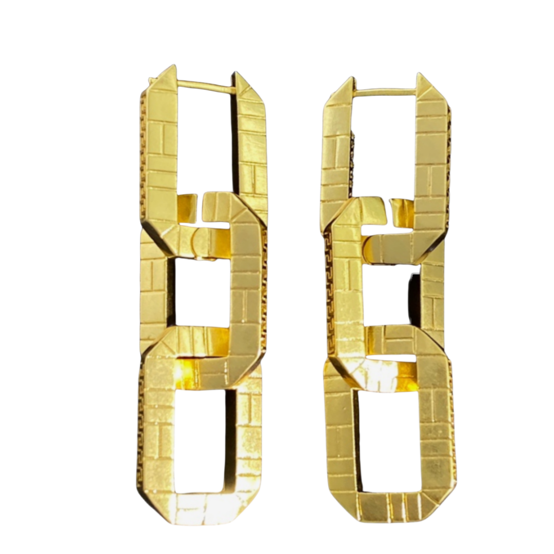 VSE063 Versace hoop earrings - ccjewelryacc