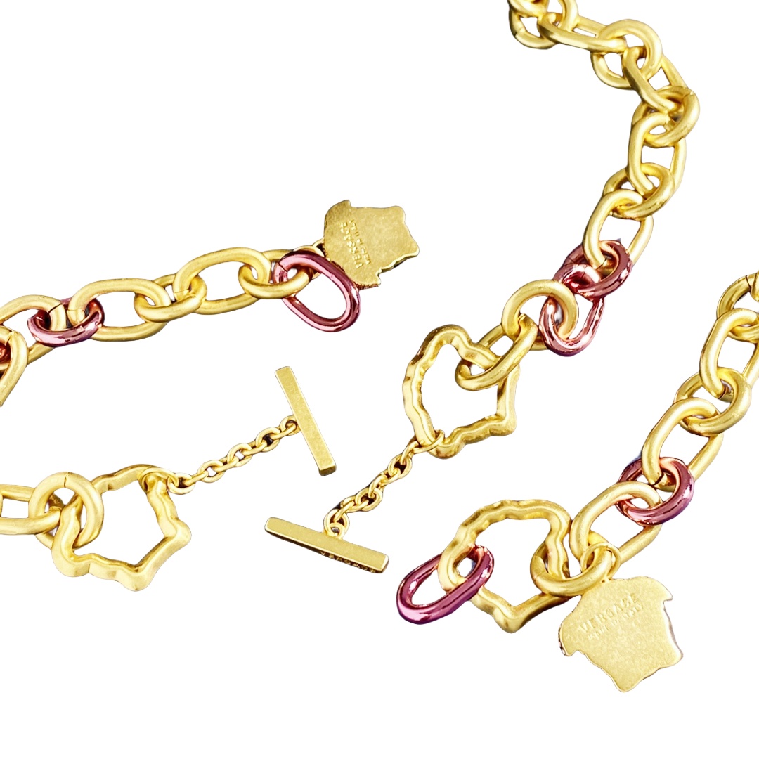 VSN007 Versace chunky choker necklace and bracelet for women - ccjewelryacc