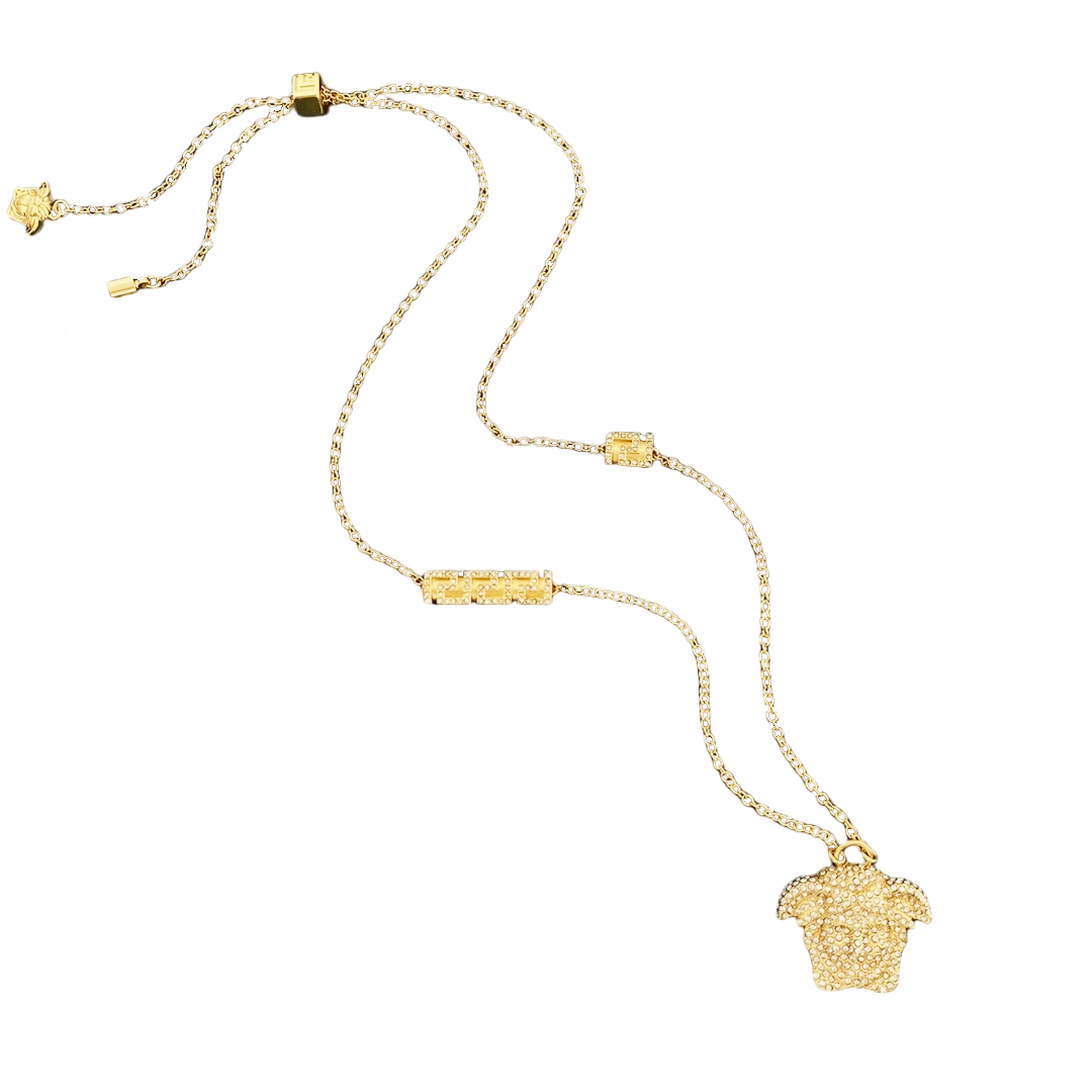 VSN014 Versace medusa chain necklace - ccjewelryacc