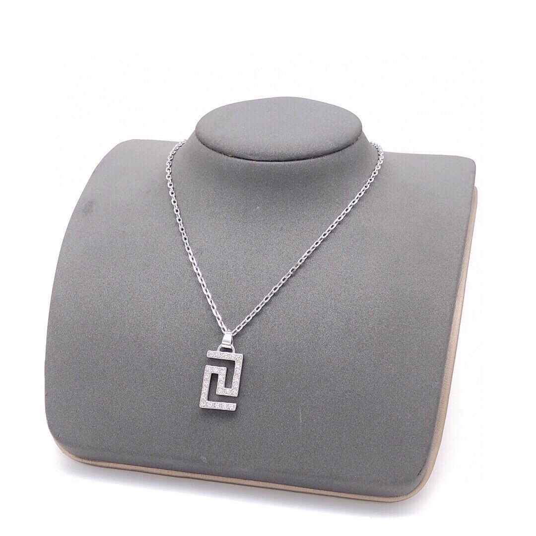 VSN004 Versace Grecaman pendant necklace - ccjewelryacc