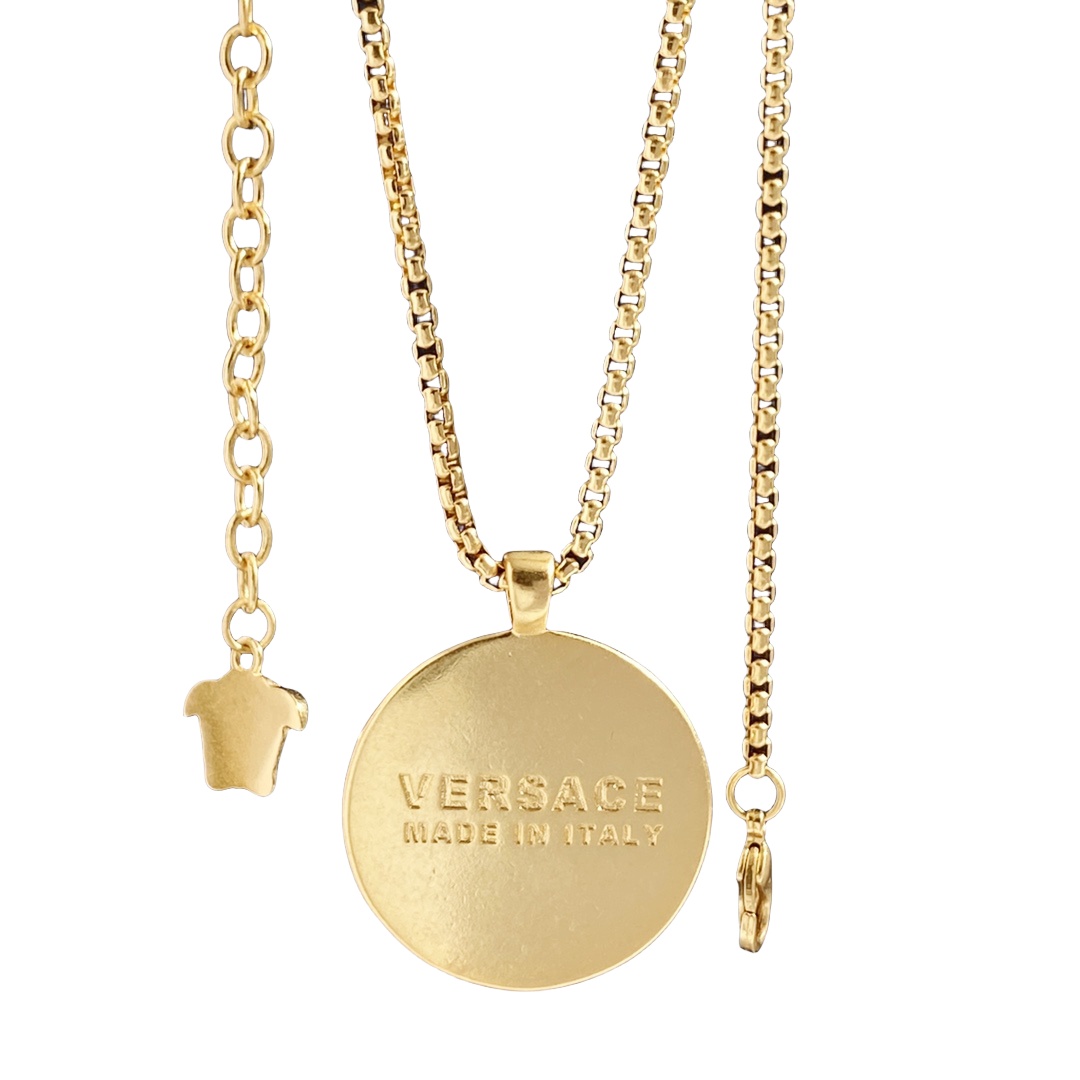 VSN043 Versace medusa pendant necklace - ccjewelryacc