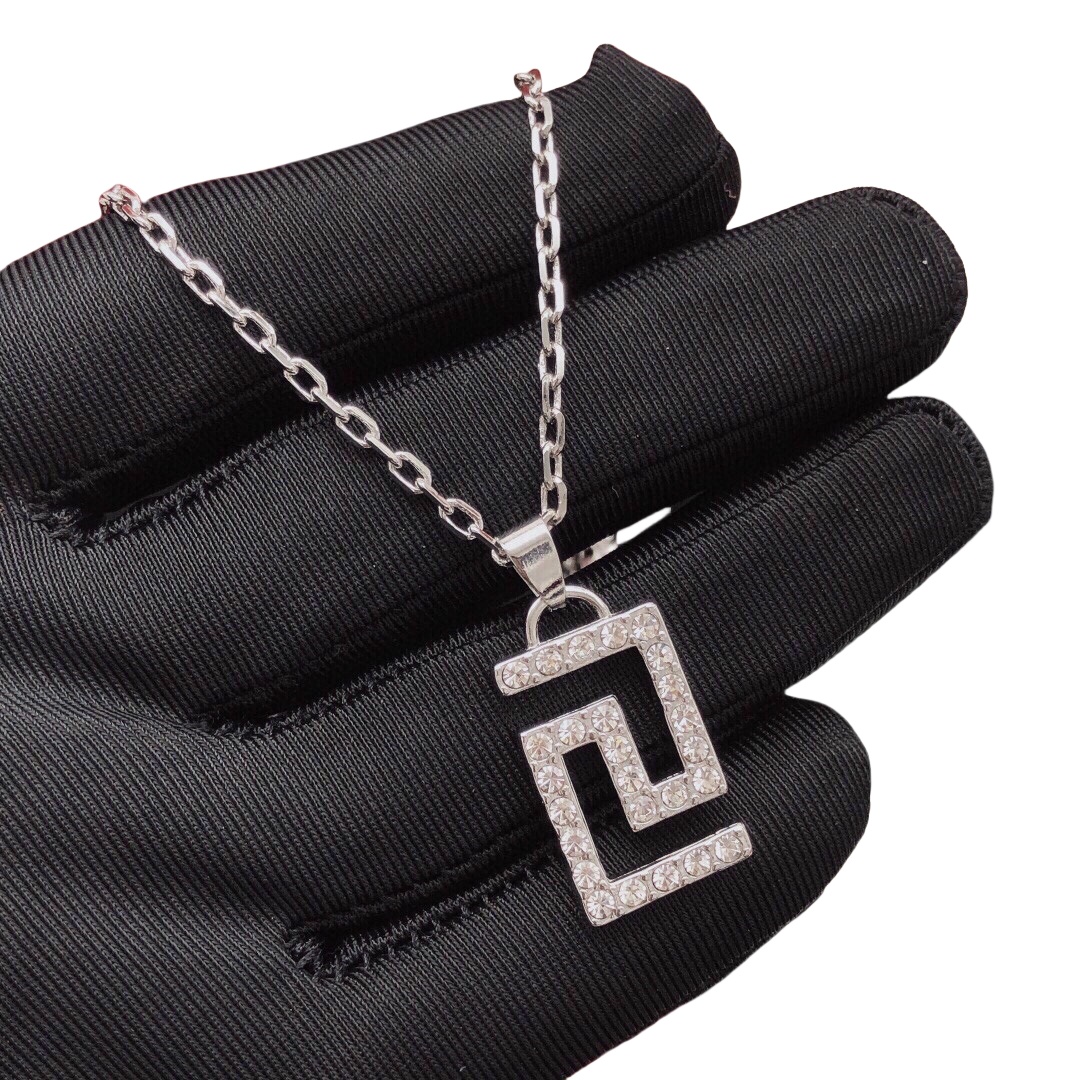 VSN004 Versace Grecaman pendant necklace - ccjewelryacc