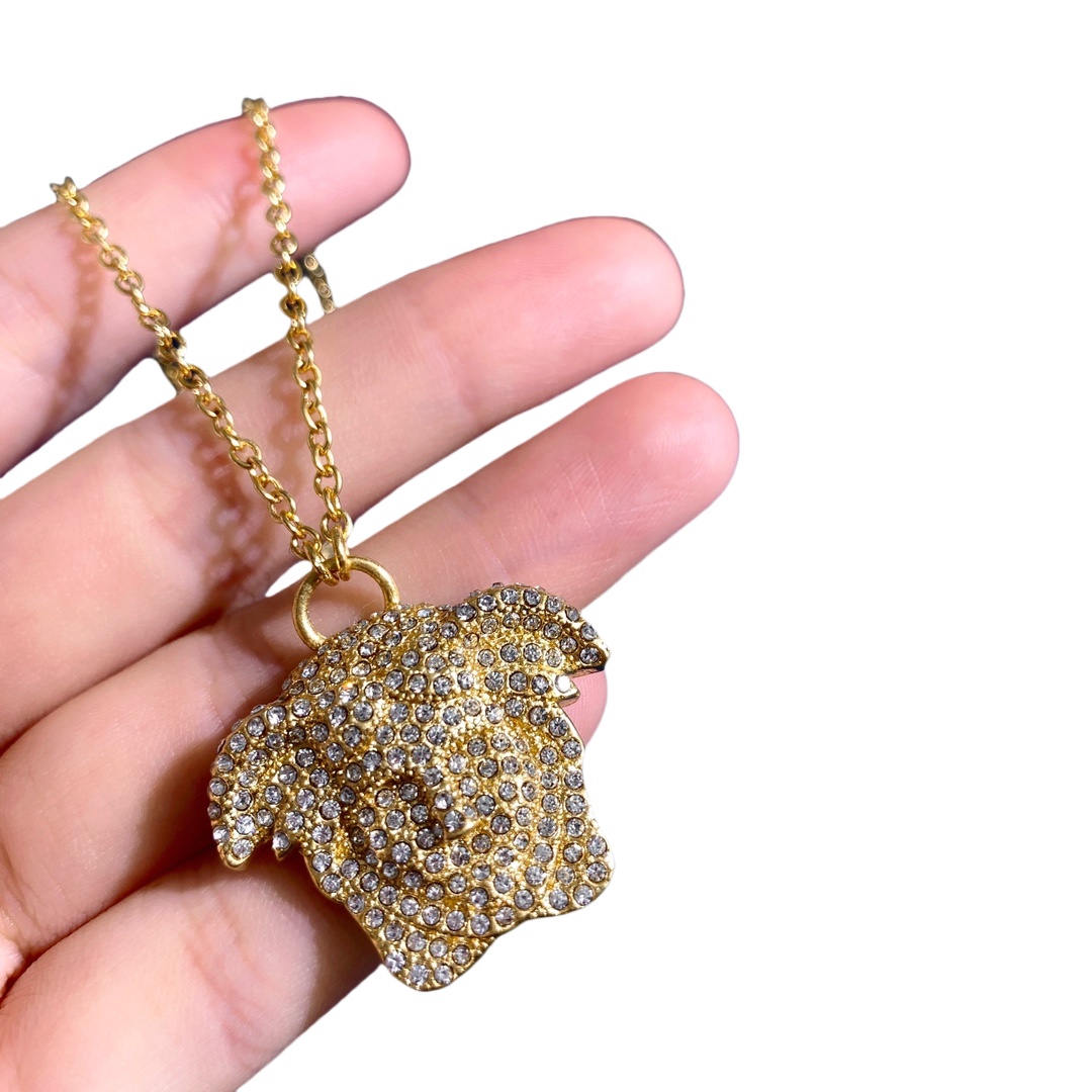 VSN014 Versace medusa chain necklace - ccjewelryacc