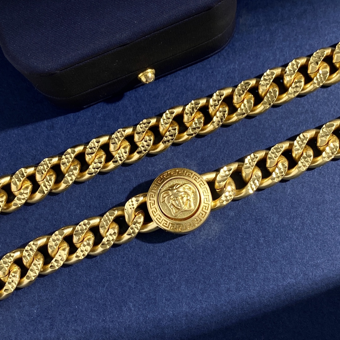 VSN028 Versace choker necklace and bracelet - ccjewelryacc