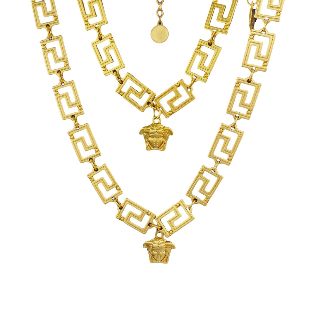 VSN053 Versace Grecamani choker necklace and bracelet - ccjewelryacc