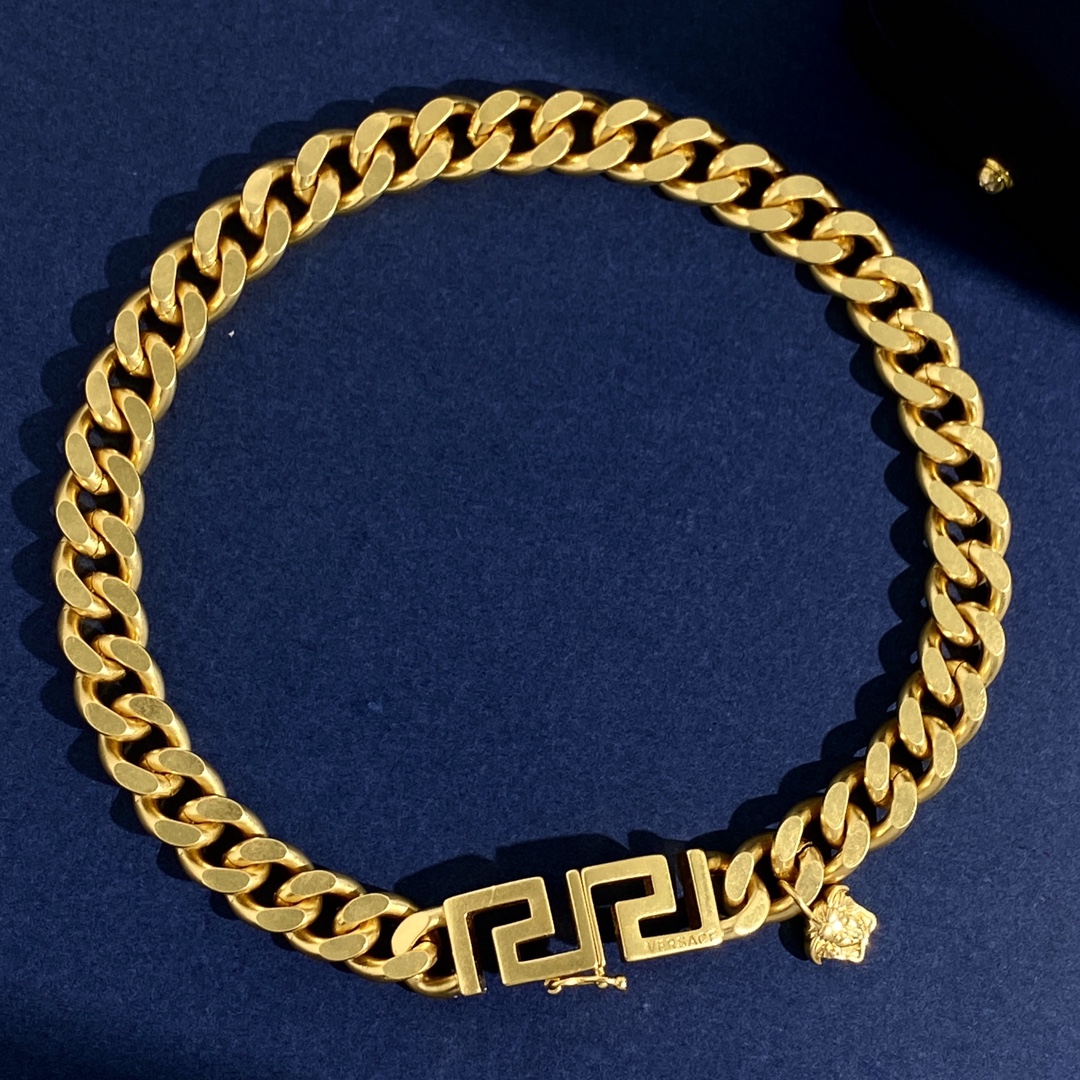 VSN034 Versace Grecamani choker necklace and bracelet - ccjewelryacc