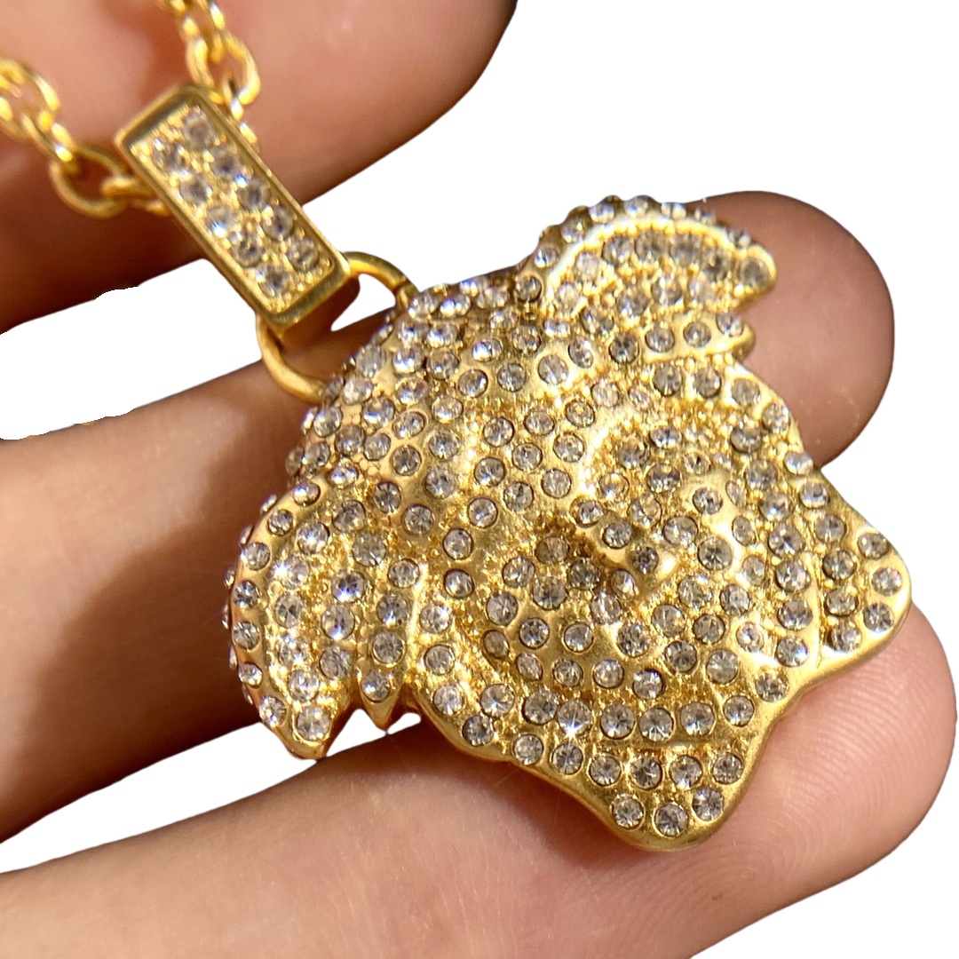 VSN045 Medusa chain pendant necklace - ccjewelryacc