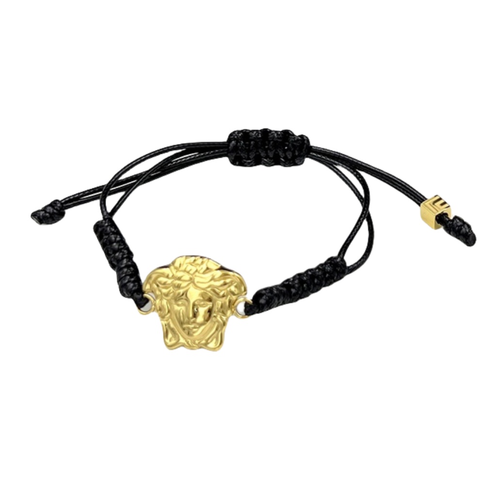 VSS030 Versace braided Medusa charm bracelet - ccjewelryacc