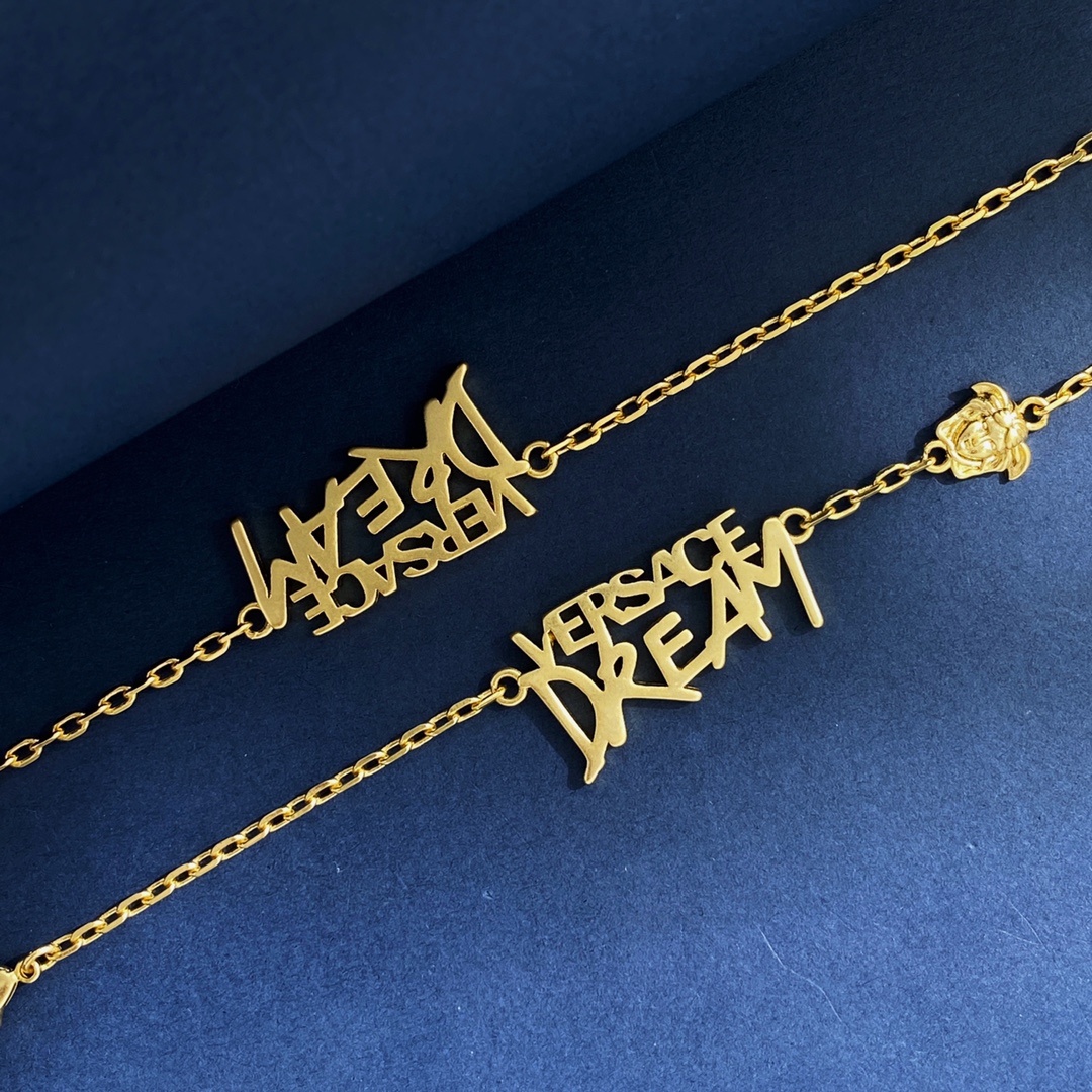 VSN008 Versace chain necklace and bracelet - ccjewelryacc