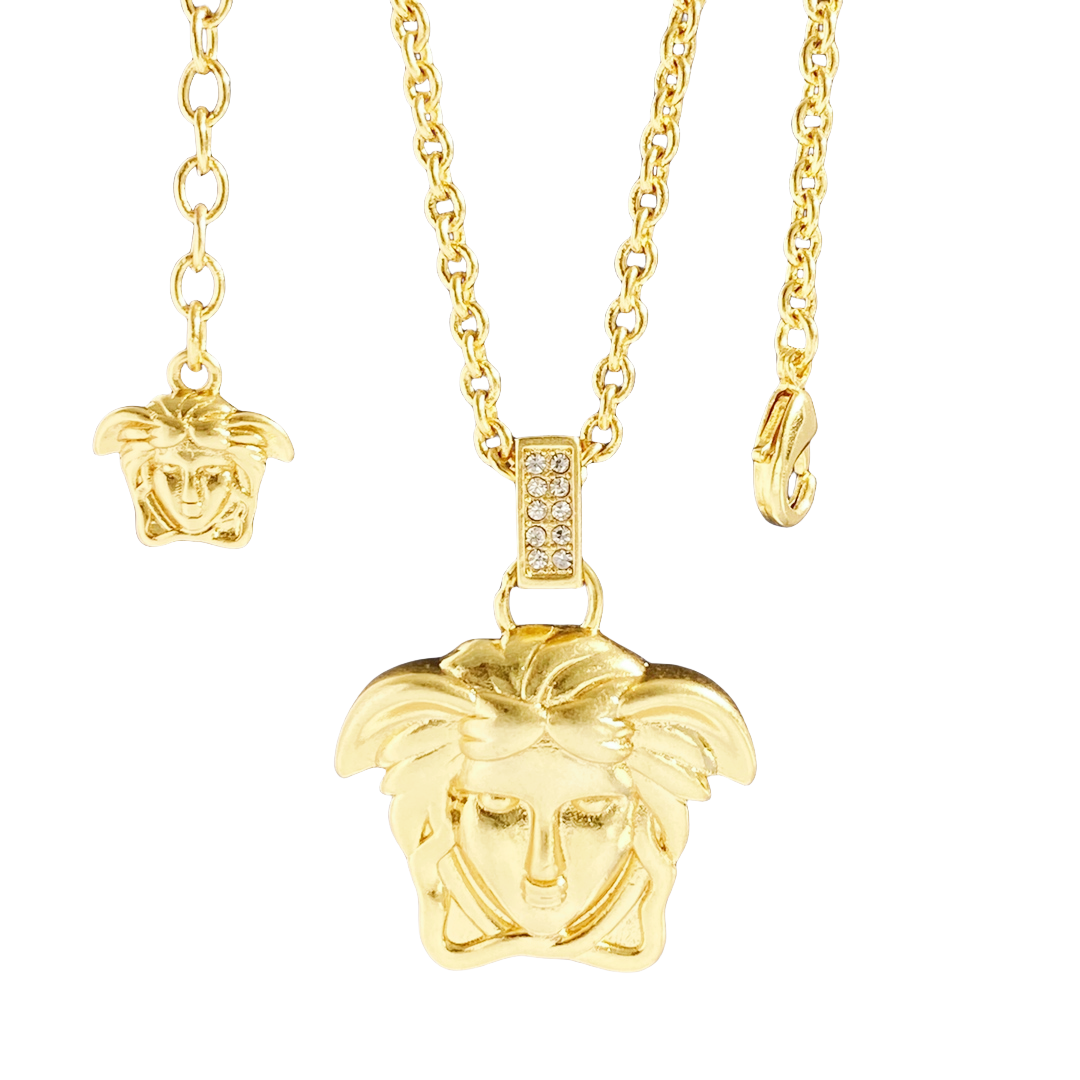 VSN022 Versace medusa head pendant necklace - ccjewelryacc