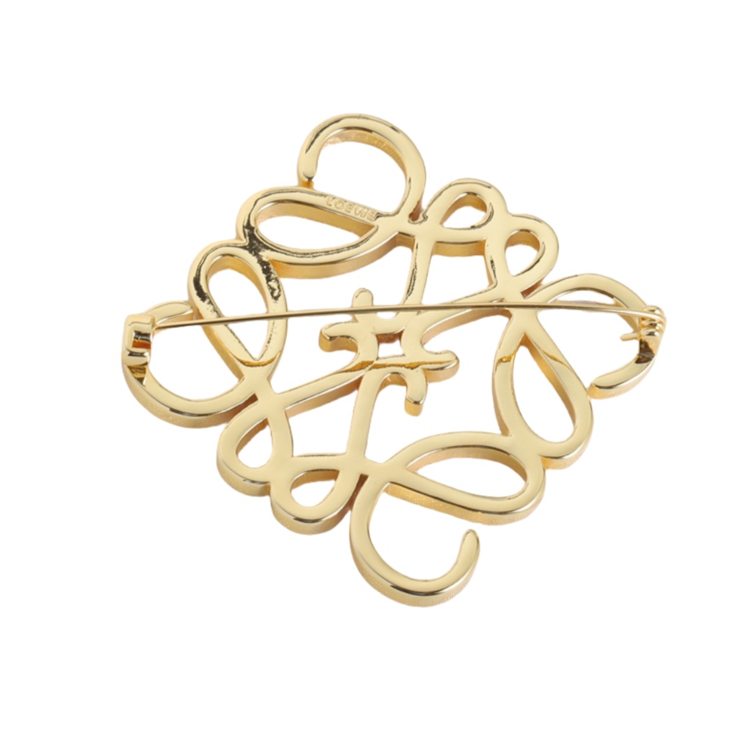 BLB004 Full crystal Anagram crystal pin & brooche - ccjewelryacc