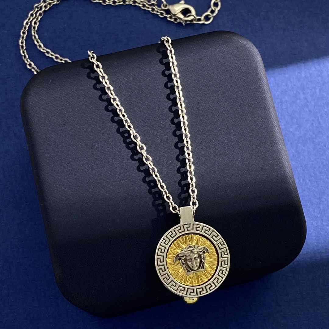 VSN002 Versace logo necklace - ccjewelryacc