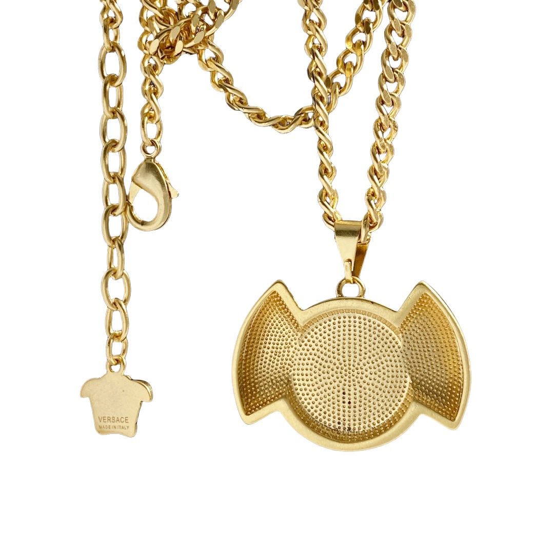 VSN040 Versace medusa pendant necklace - ccjewelryacc