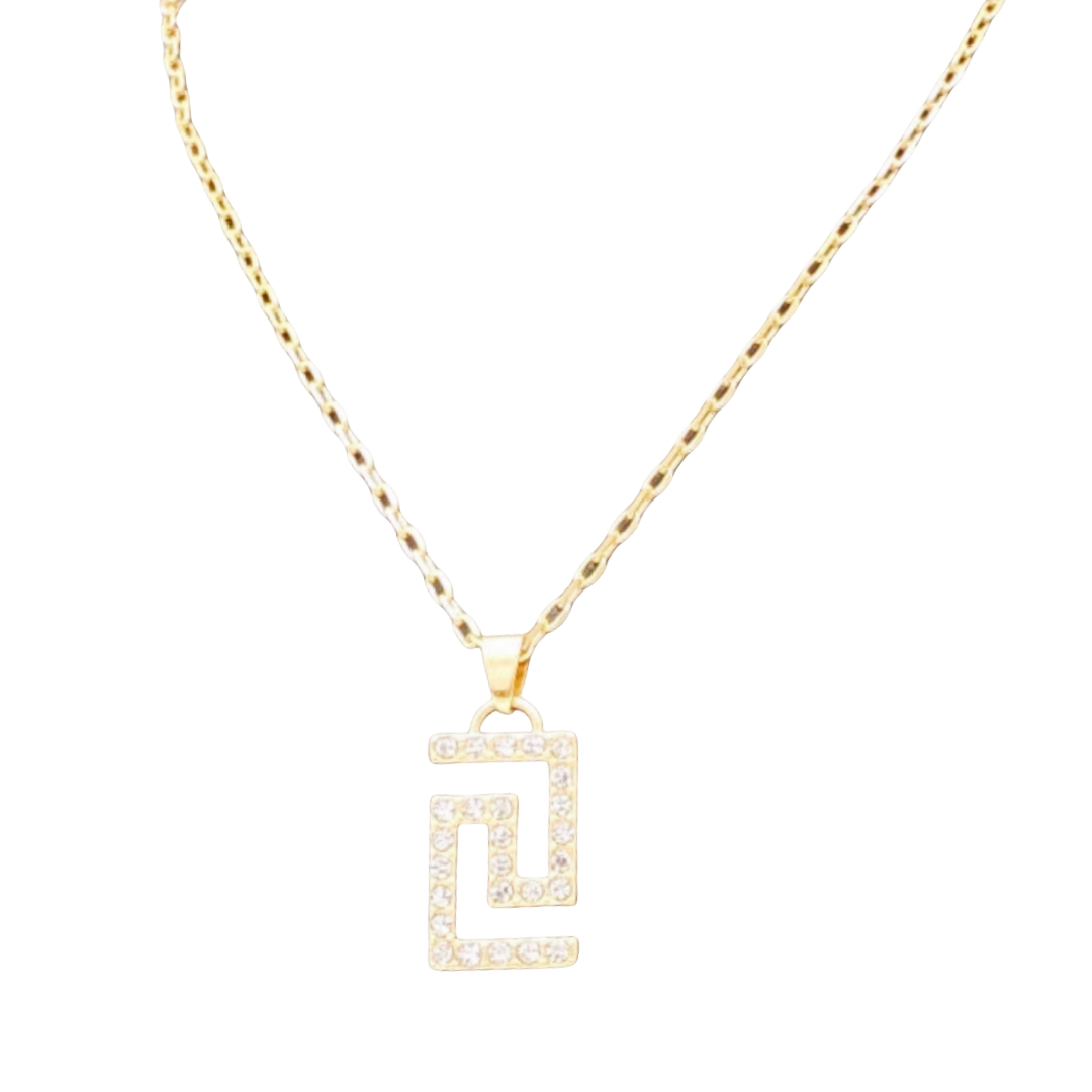 VSN004 Versace Grecaman pendant necklace - ccjewelryacc