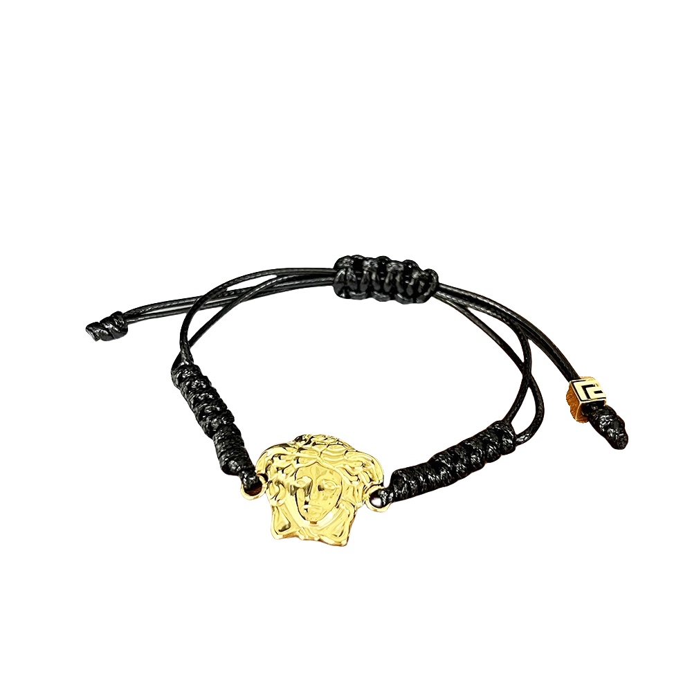 VSS030 Versace braided Medusa charm bracelet - ccjewelryacc
