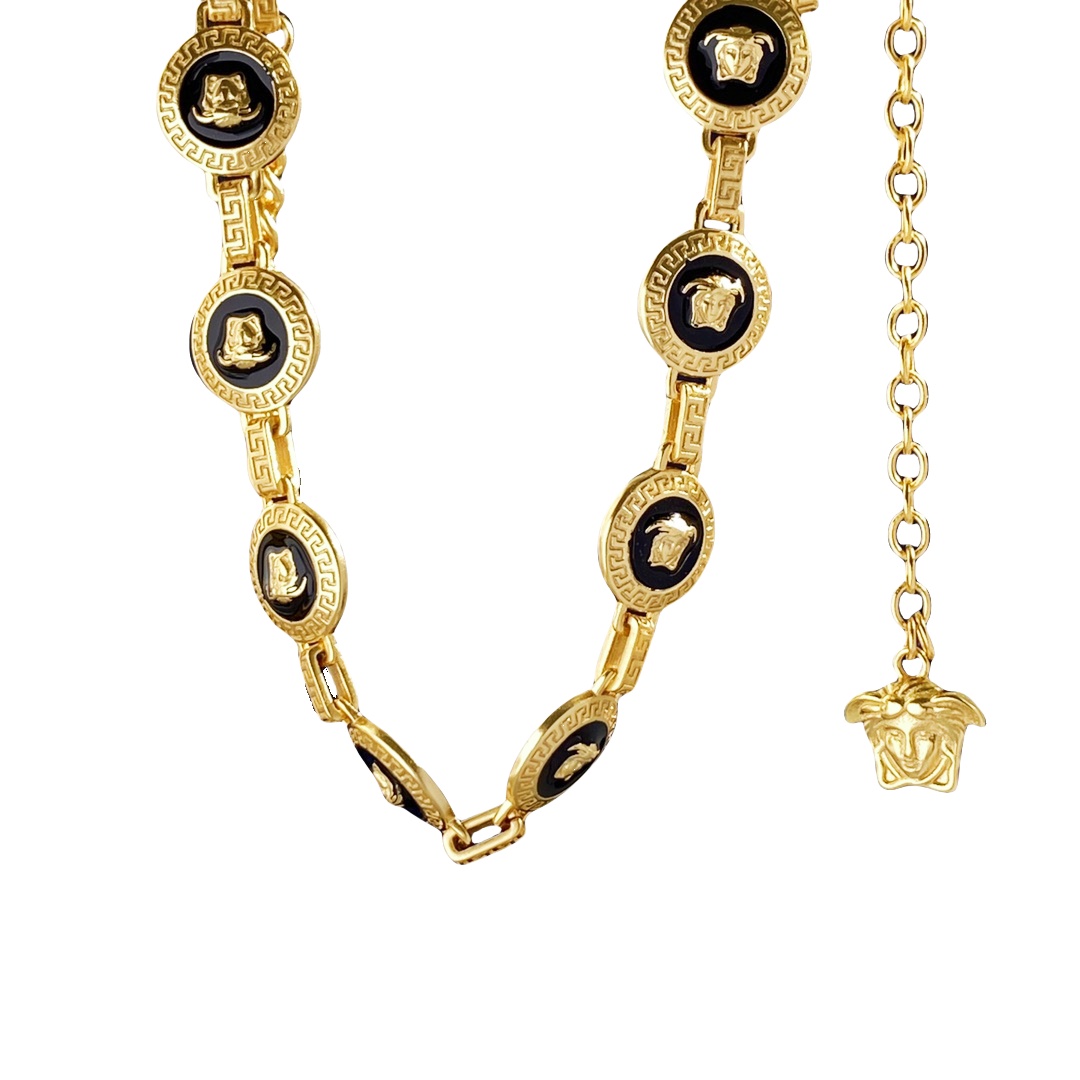 VSN003 Versace medusa choker necklace and bracelet - ccfashionjewelry