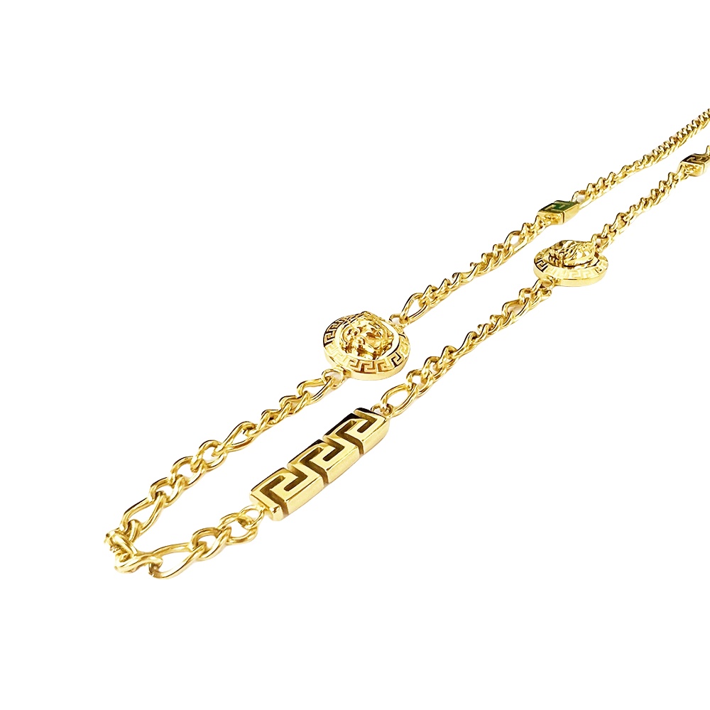VSN009 Versace Medusa La greca necklace - ccjewelryacc