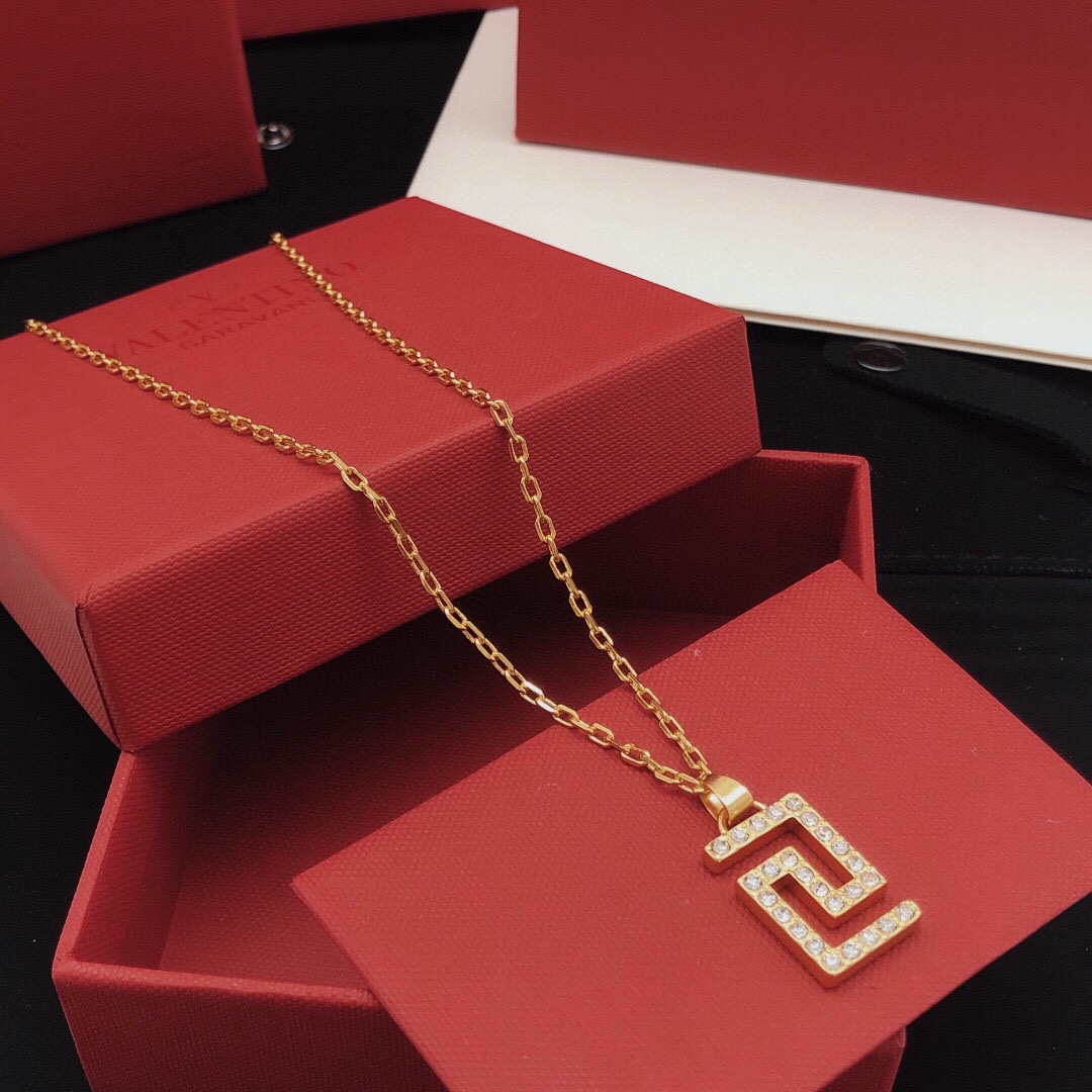 VSN004 Versace Grecaman pendant necklace - ccjewelryacc