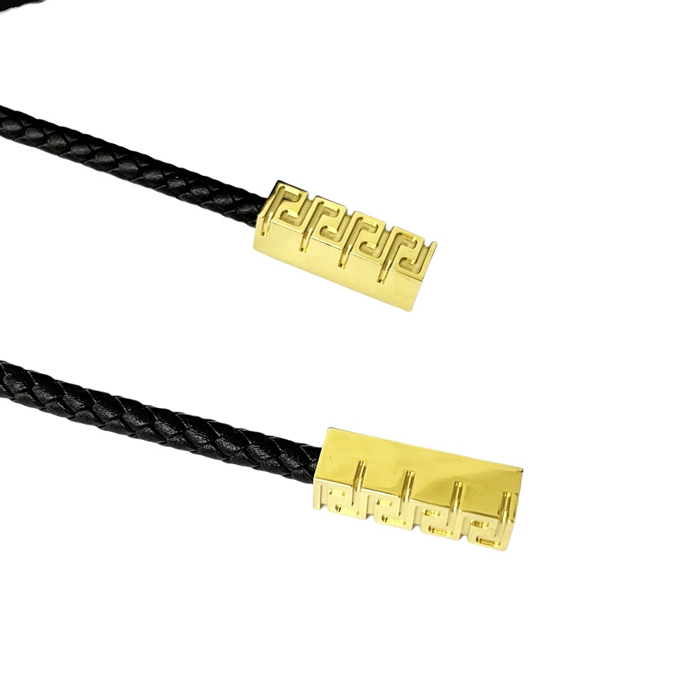 VSS031 Versace braided leather charm bracelet - ccjewelryacc