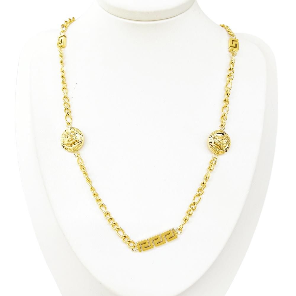 VSN009 Versace Medusa La greca necklace - ccjewelryacc