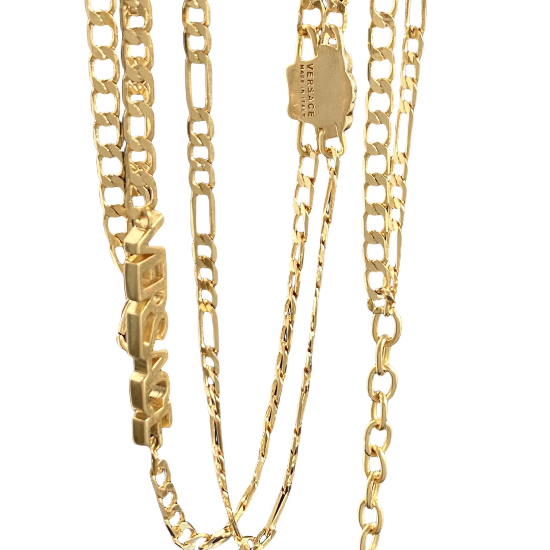 VSN023 Versace logo necklace - ccjewelryacc